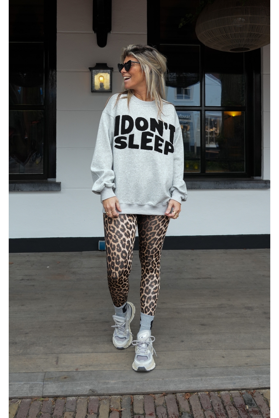 Sweater Dont Sleep Grijs Zwart