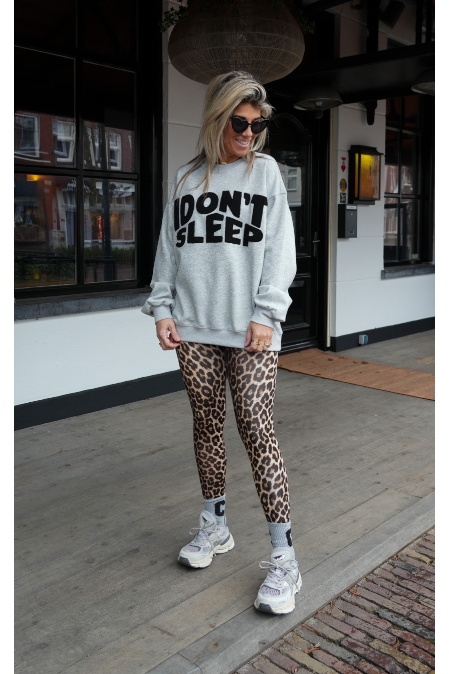 Sweater Dont Sleep Grijs Zwart