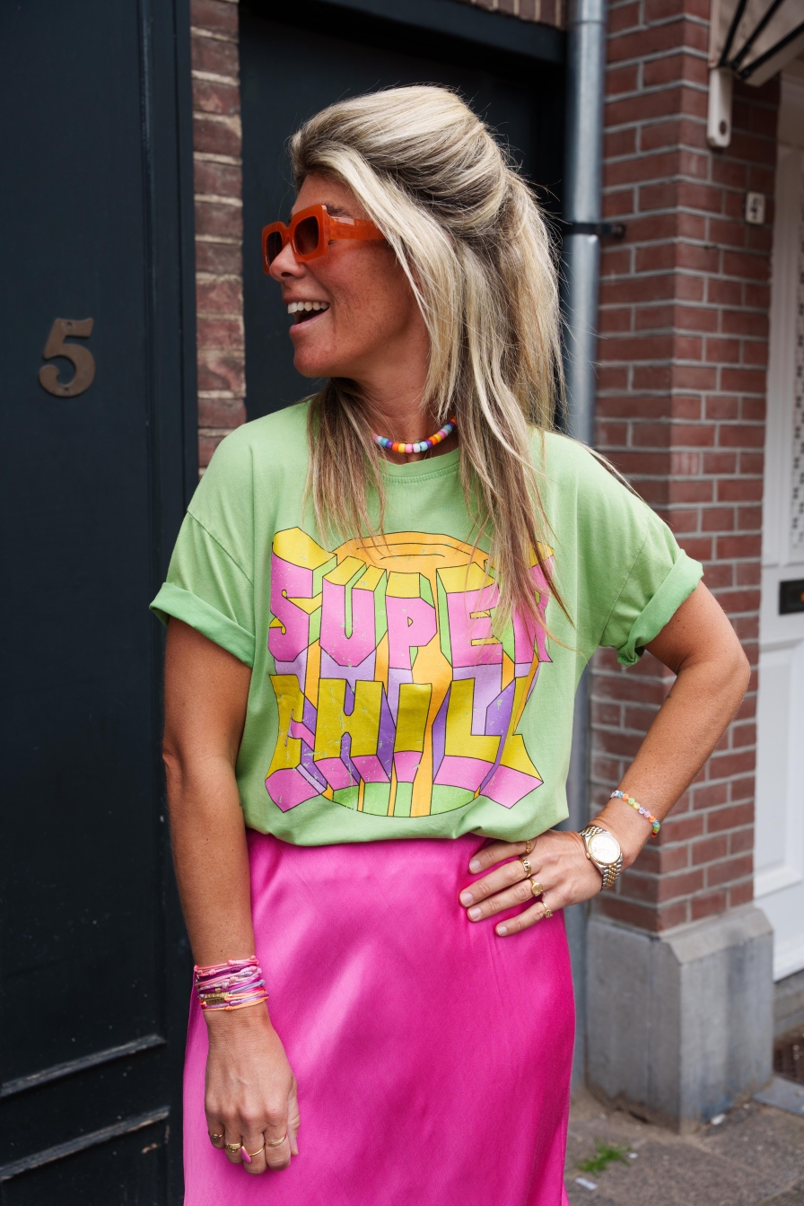 Shirt SUPER Chill Groen
