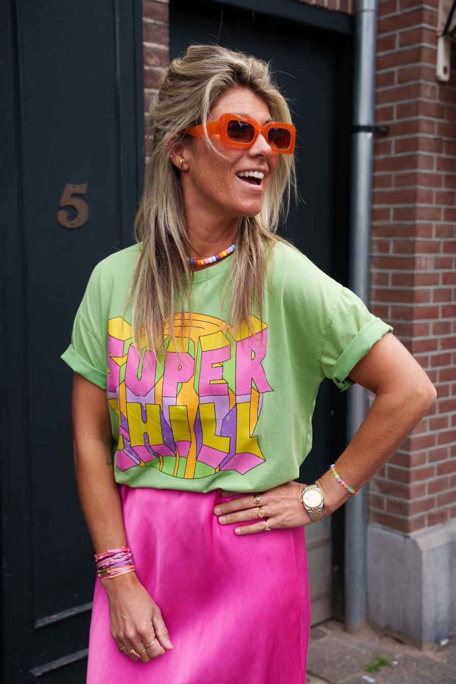 Shirt SUPER Chill Groen
