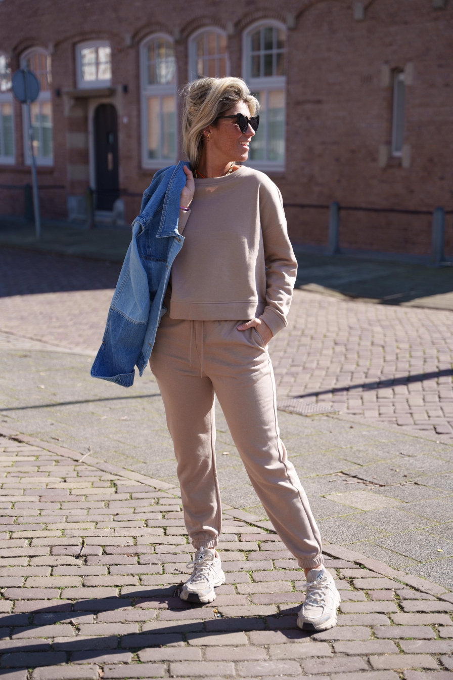 Jogging Broek Berny Beige