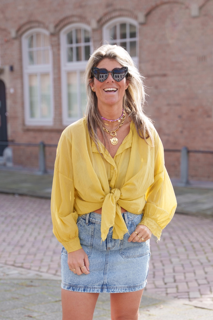 Blouse Ananas Geel