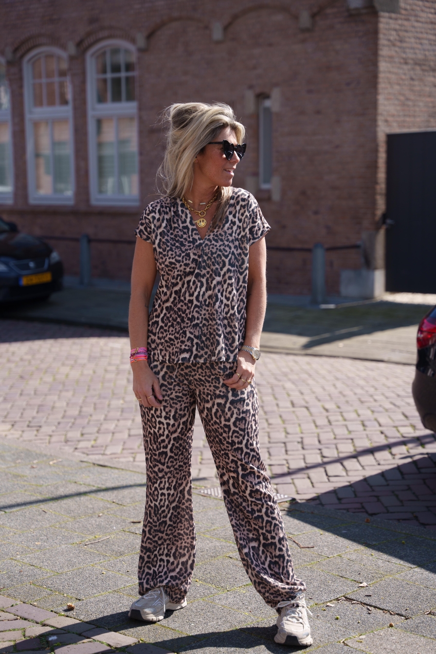 Broek Leopard Loes