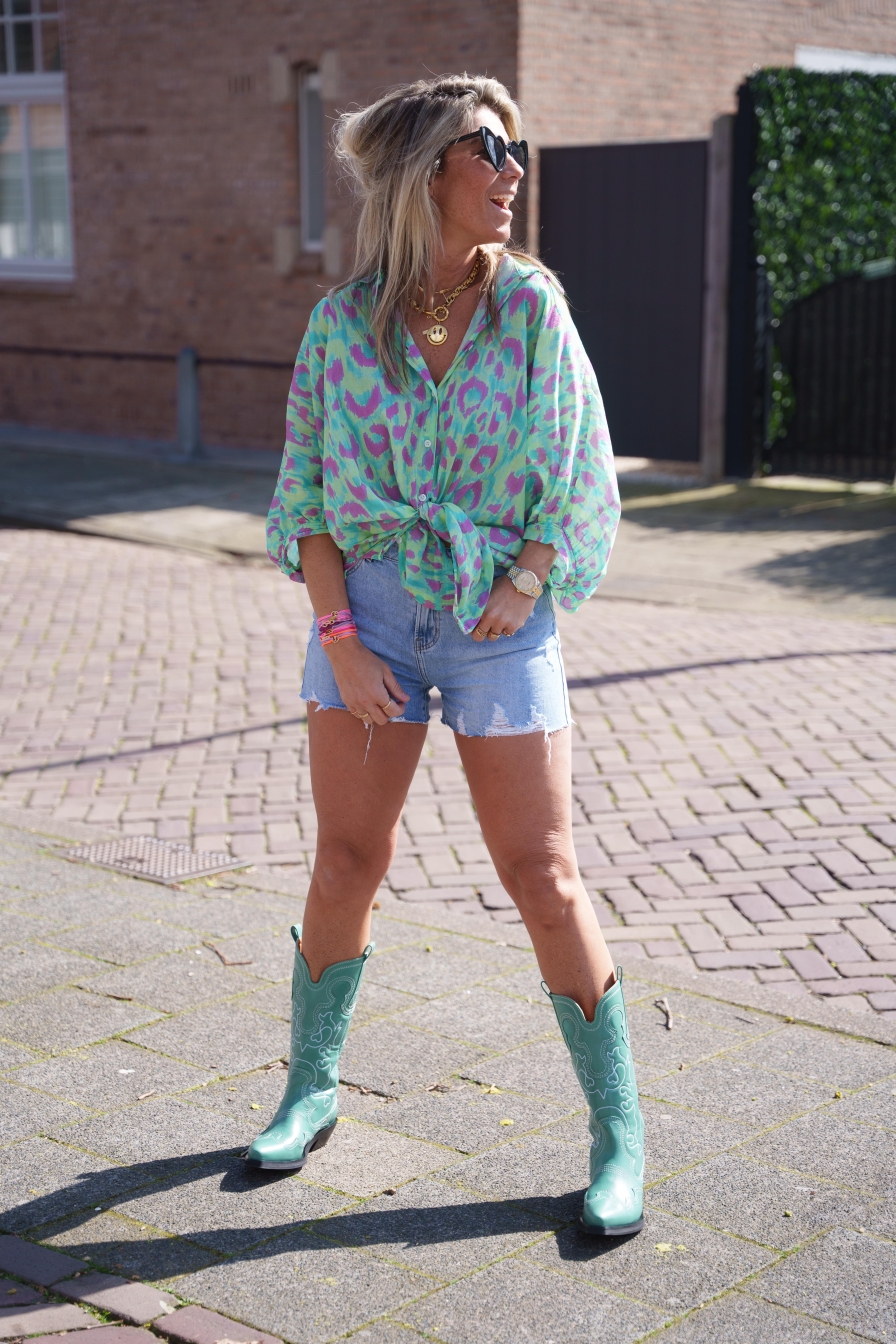 Blouse Turquoise Thanne