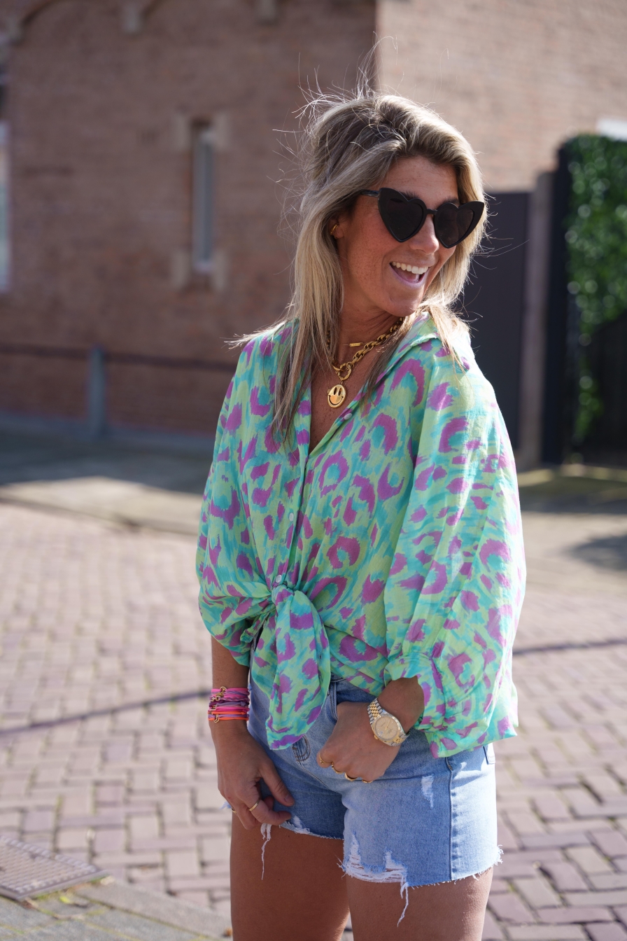 Blouse Turquoise Thanne