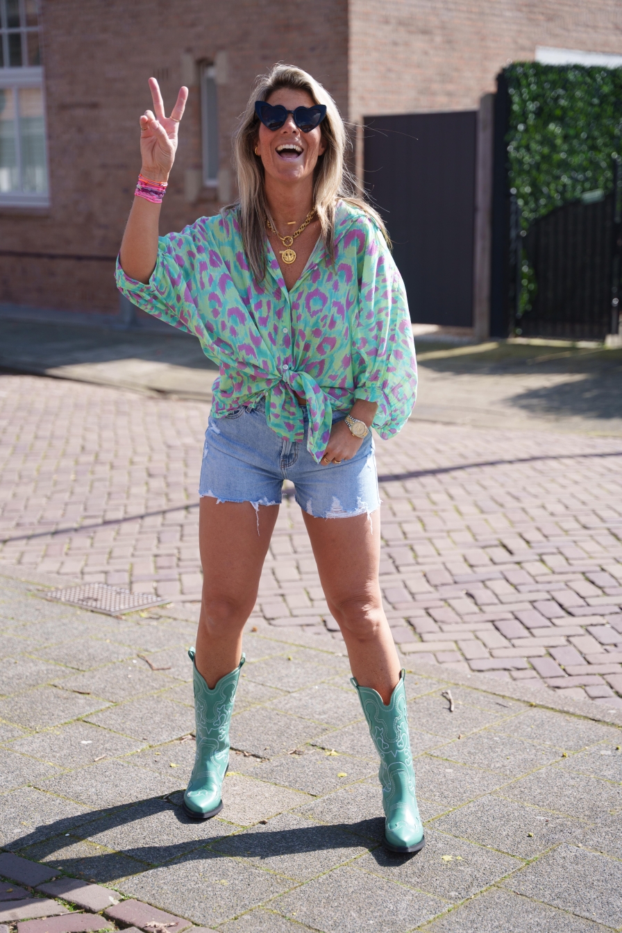 Blouse Turquoise Thanne