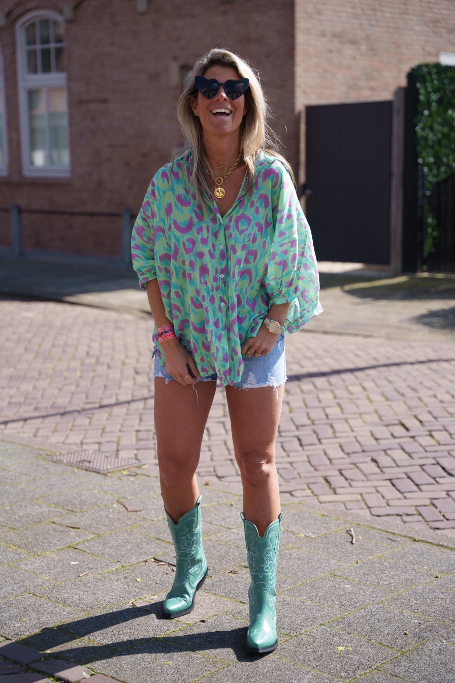 Blouse Turquoise Thanne