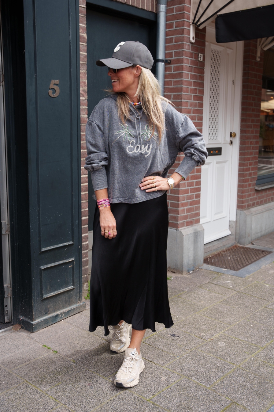 Trui Stone Washed Hoody Palm