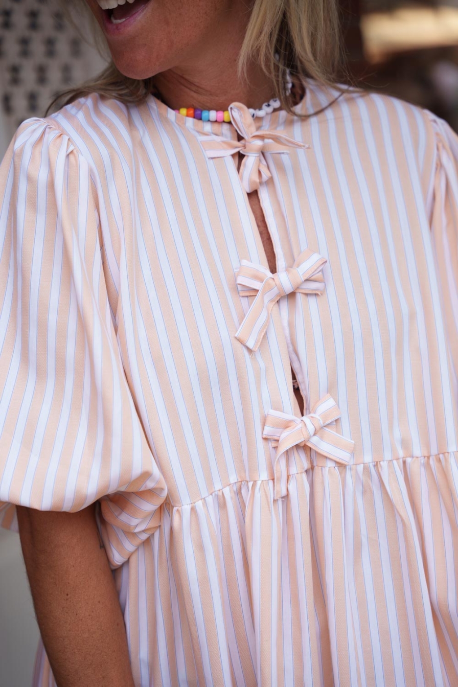 Bow Tie Dress Oranje-Geel