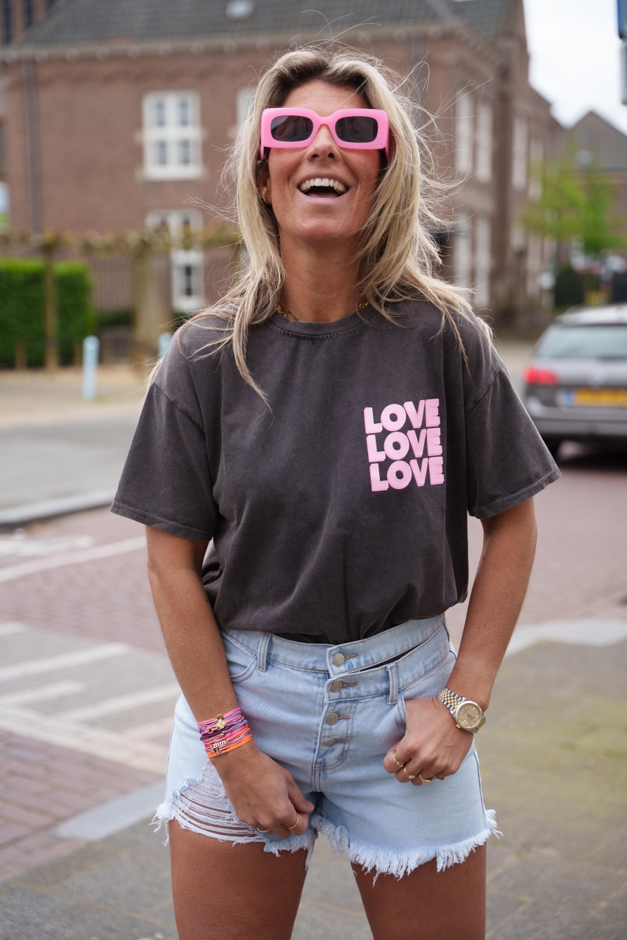 Shirt LOVE Lauri Grijs