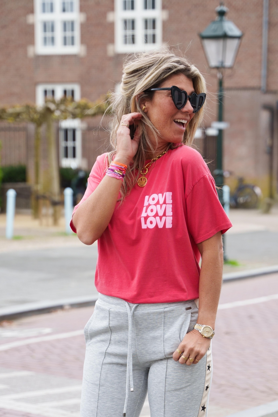 Shirt LOVE Lauri Aardbei Roze