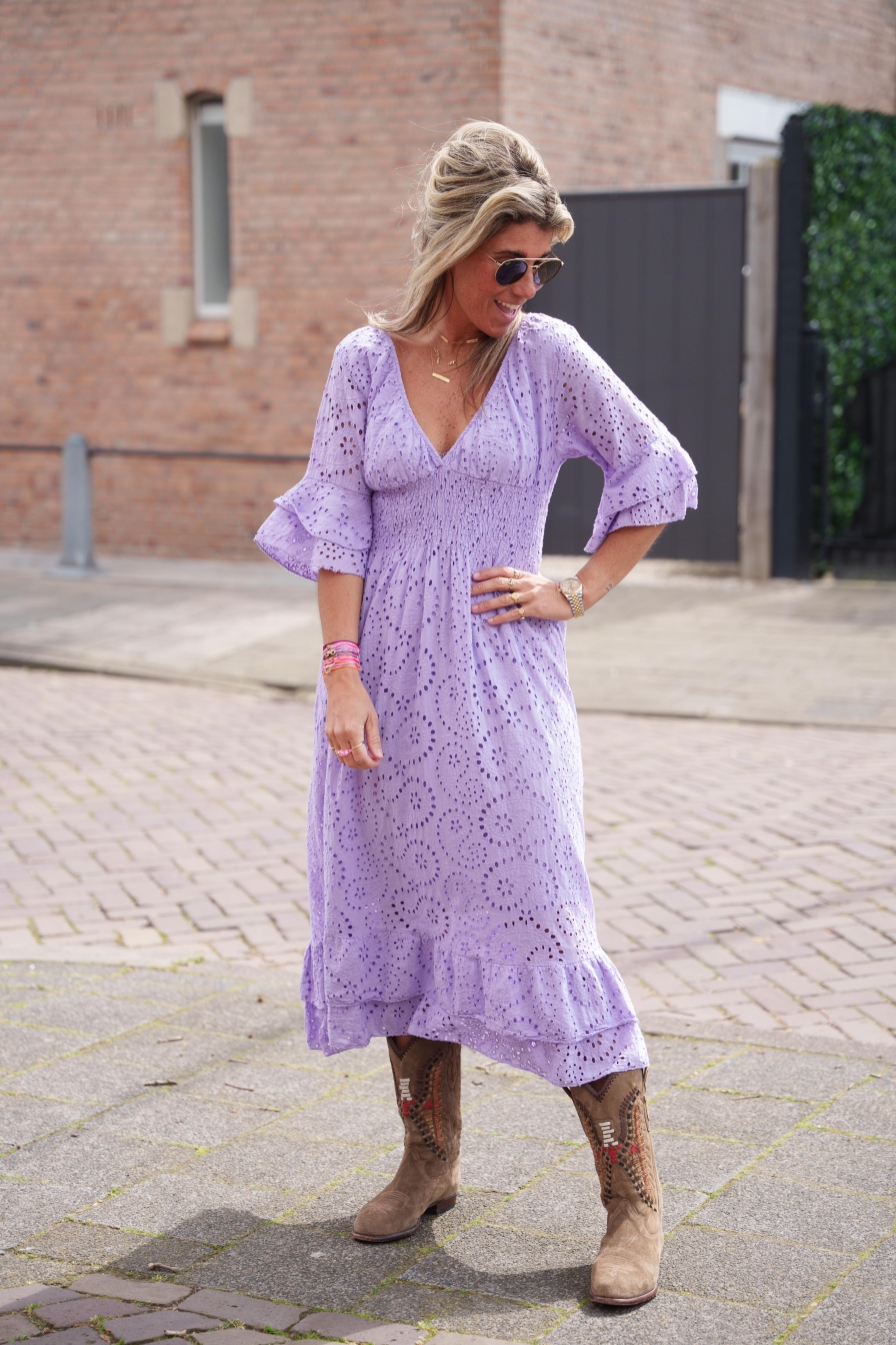 Broderie Dress Bowi Lila