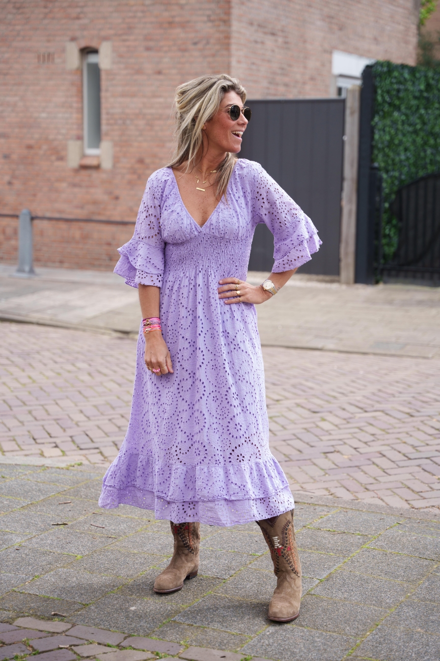 Broderie Dress Bowi Lila