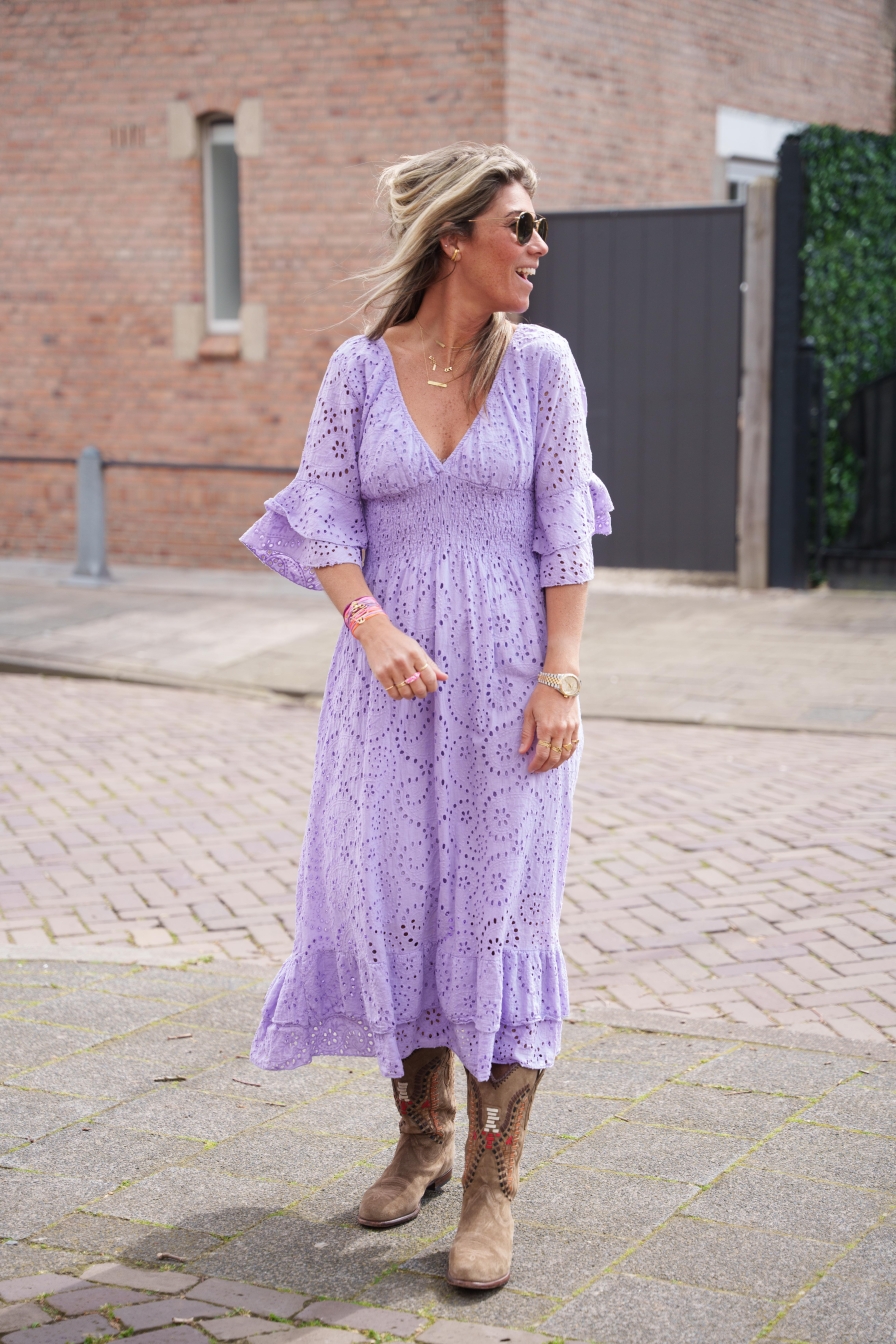 Broderie Dress Bowi Lila