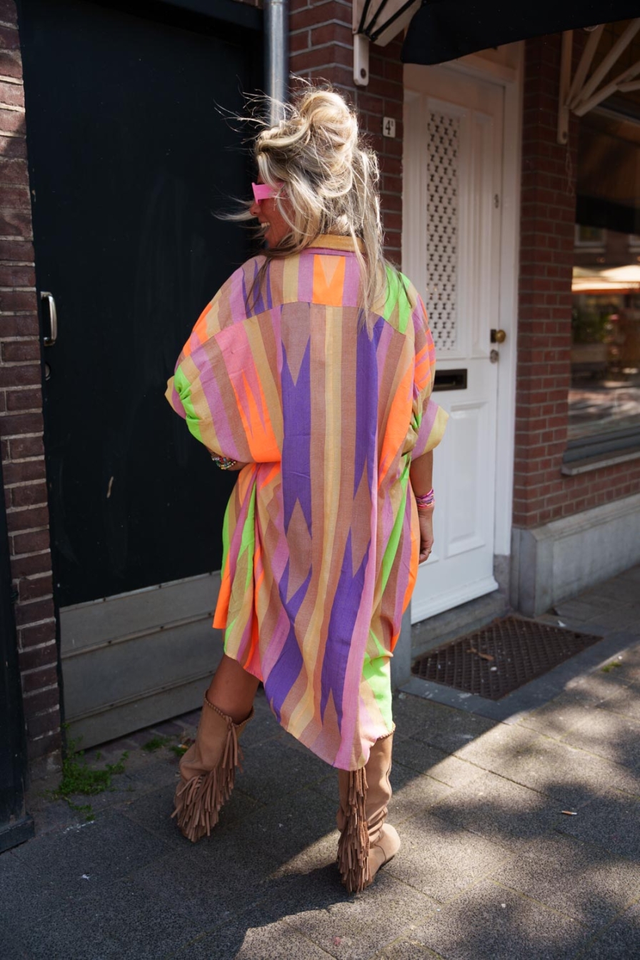 Dress Leo Lila-Orange