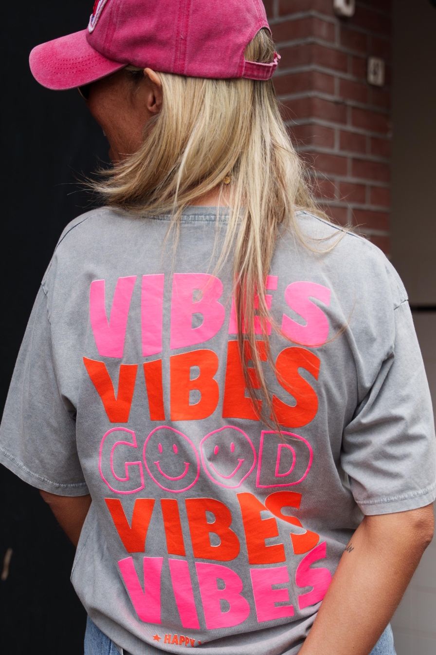 Shirt GOOD Vibes Grey