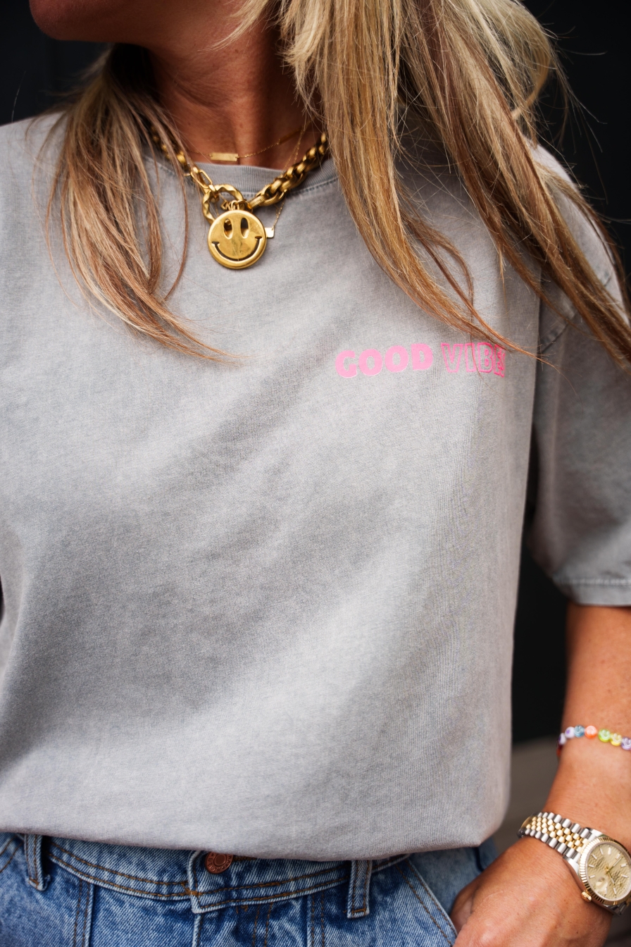 Shirt GOOD Vibes Grey