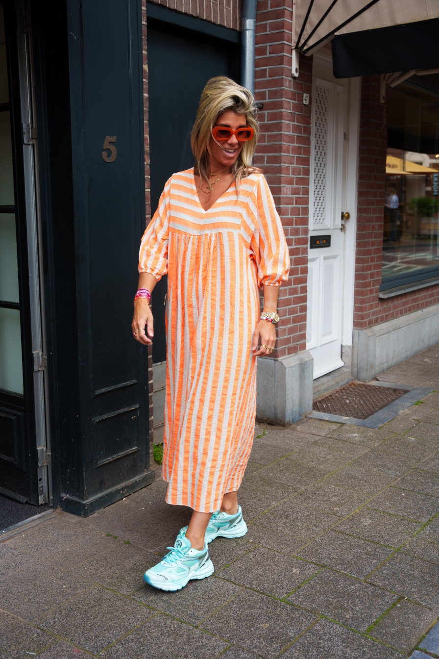 Dress Estrella Beige - Oranje