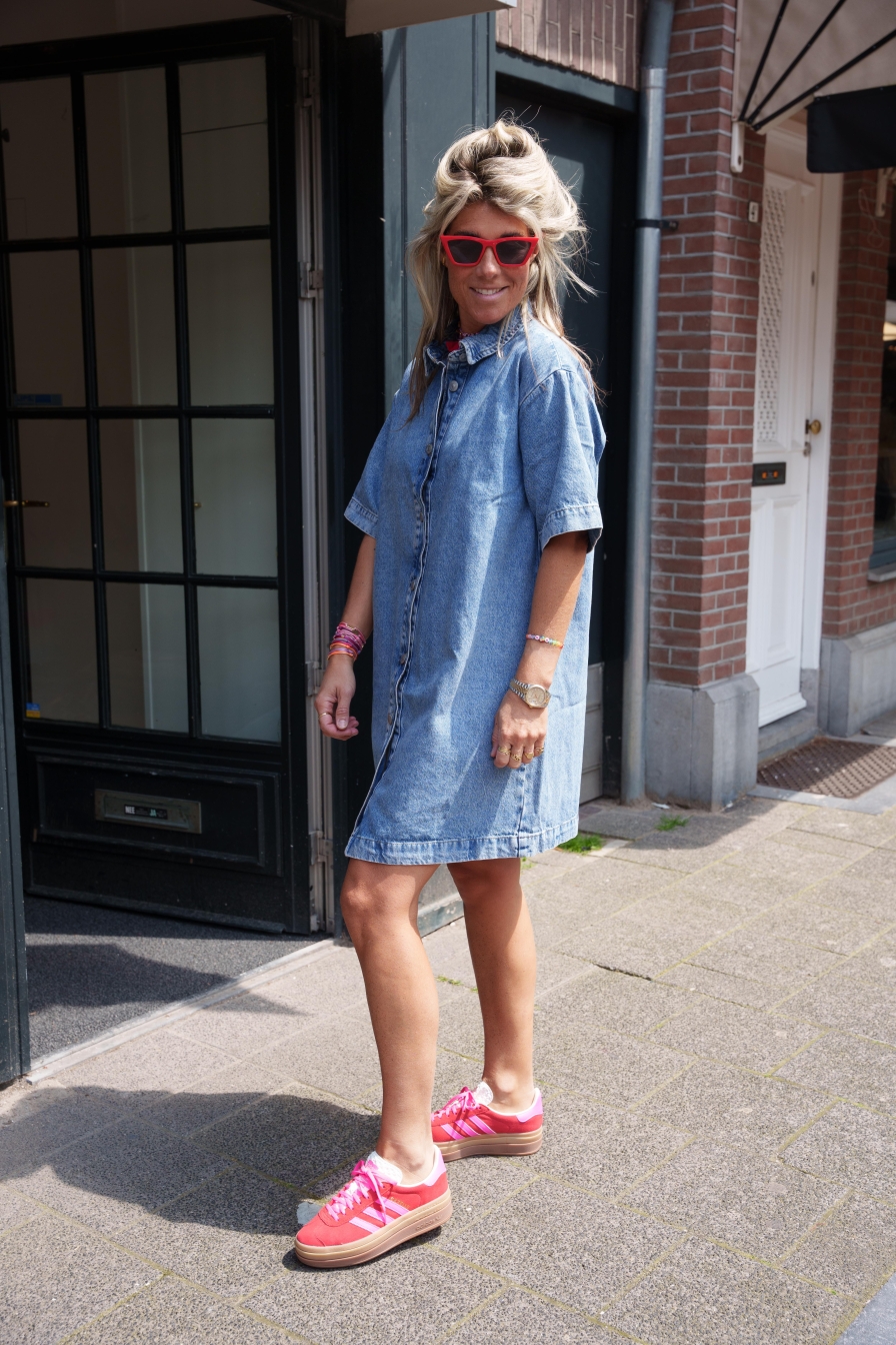 Denim Dress A-Shape Ava