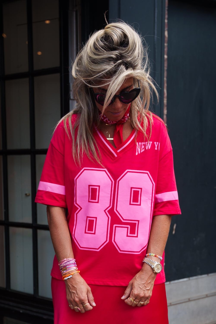 Baseball Vshirt 89 Red