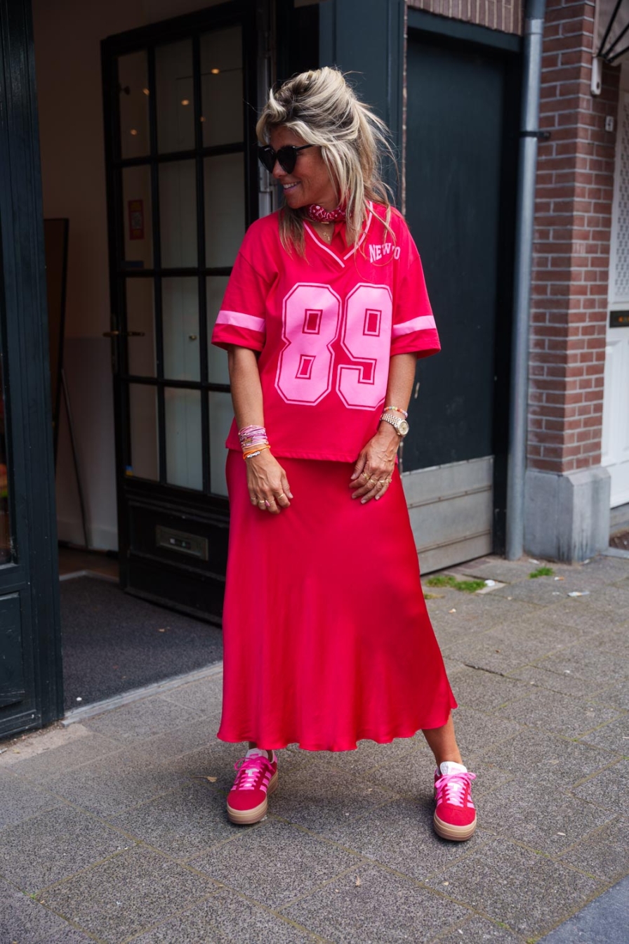 Baseball Vshirt 89 Red