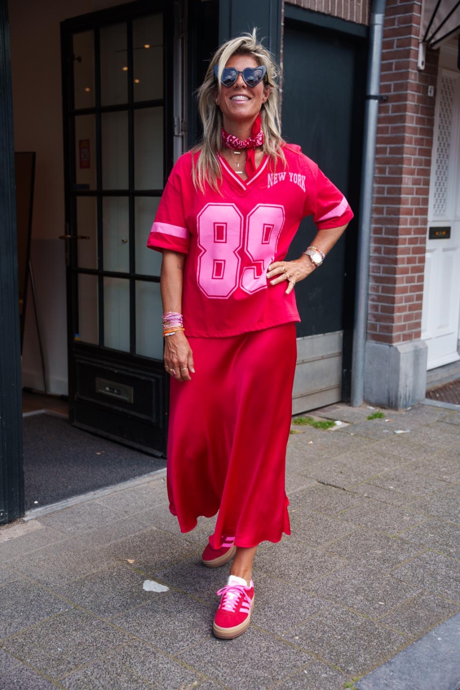 Baseball Vshirt 89 Red