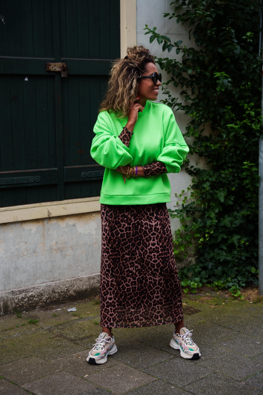 Sweater Gwen Neon-Groen