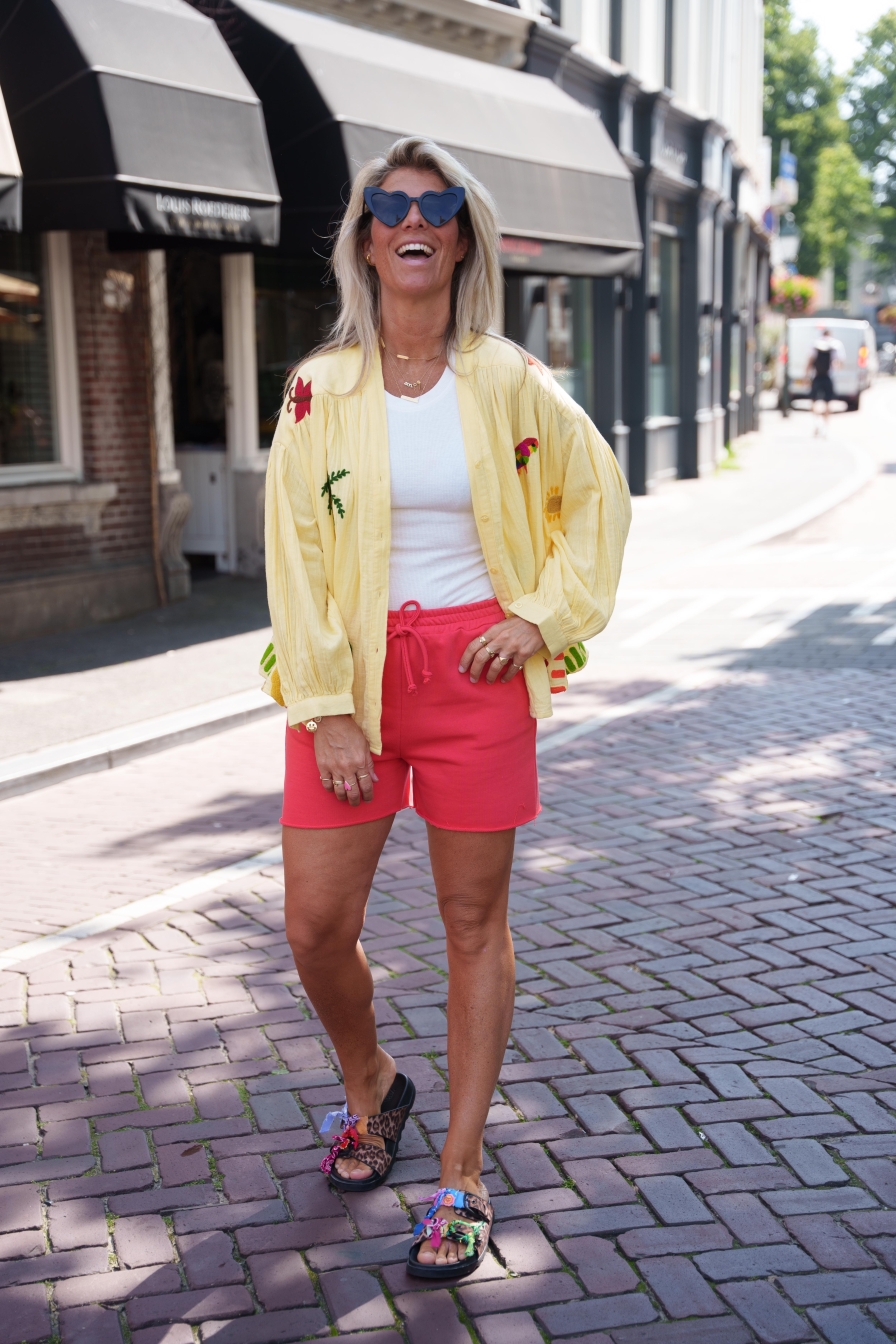 Blouse Yellow Parrot