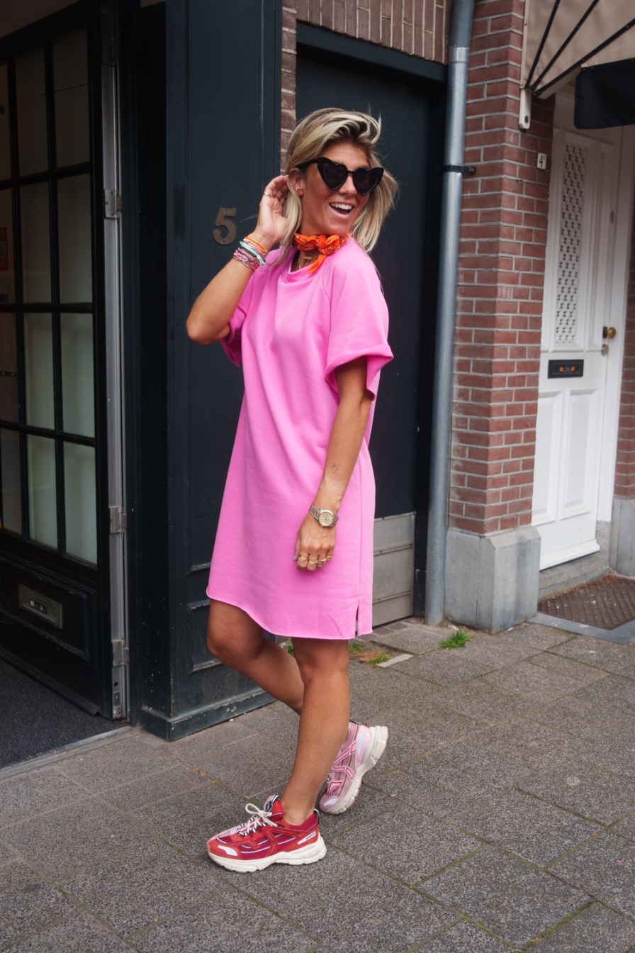Sweaterdress XoXo Roze