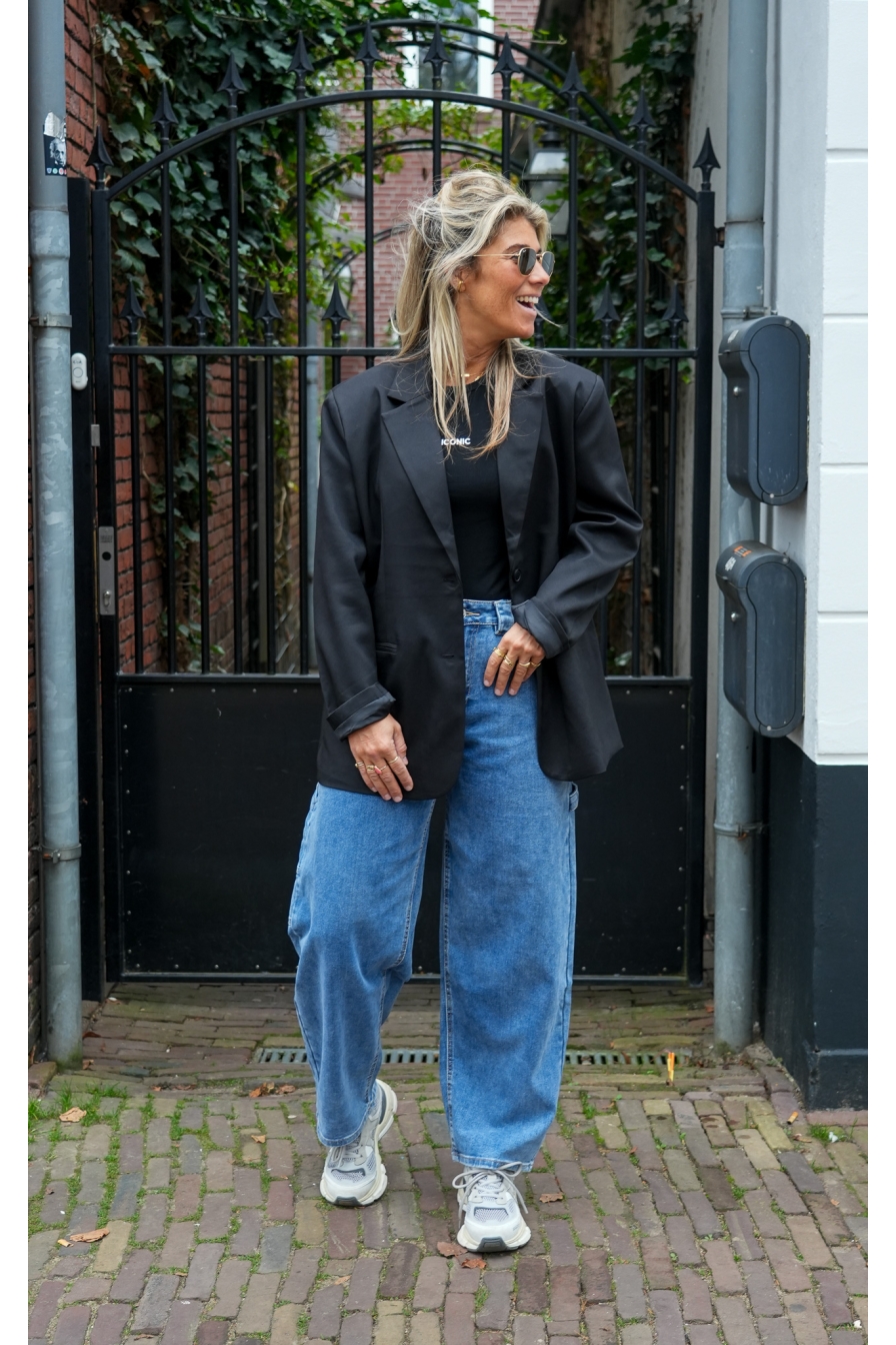 Bodi Smiley Blazer Zwart