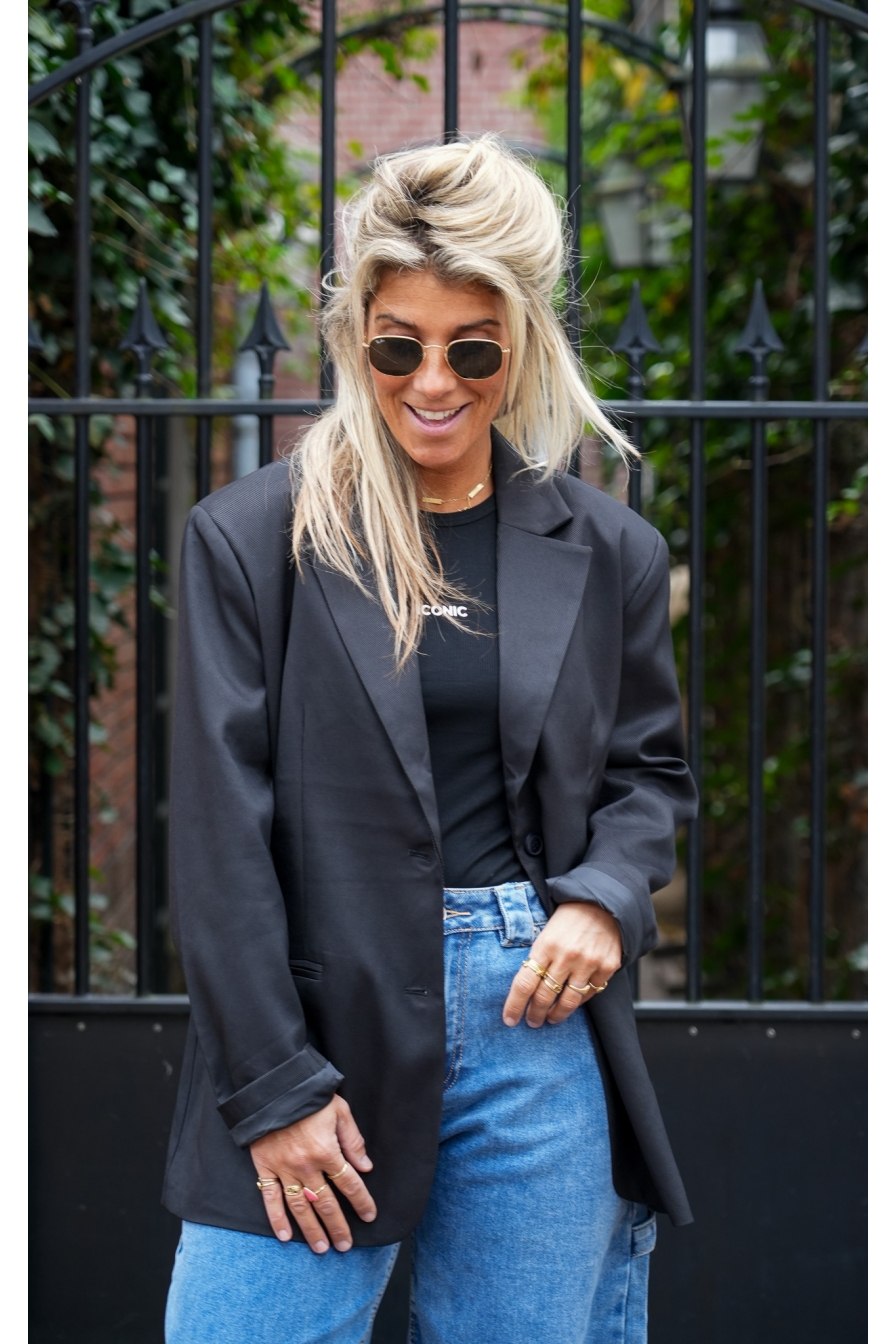 Bodi Smiley Blazer Zwart