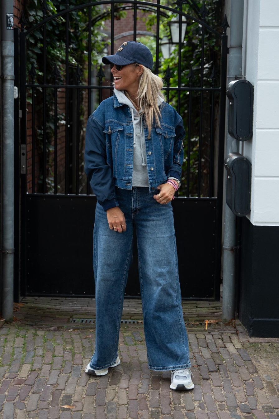 Cap C Rib Blauw