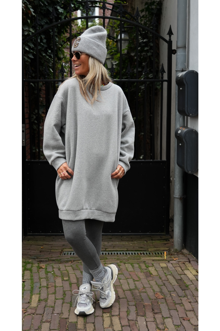 Sweatdress Noury Grijs