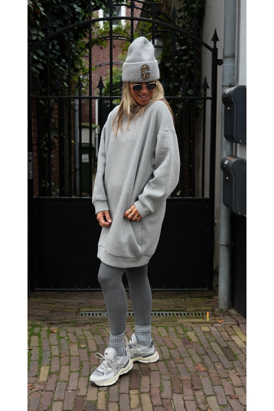 Sweatdress Noury Grijs