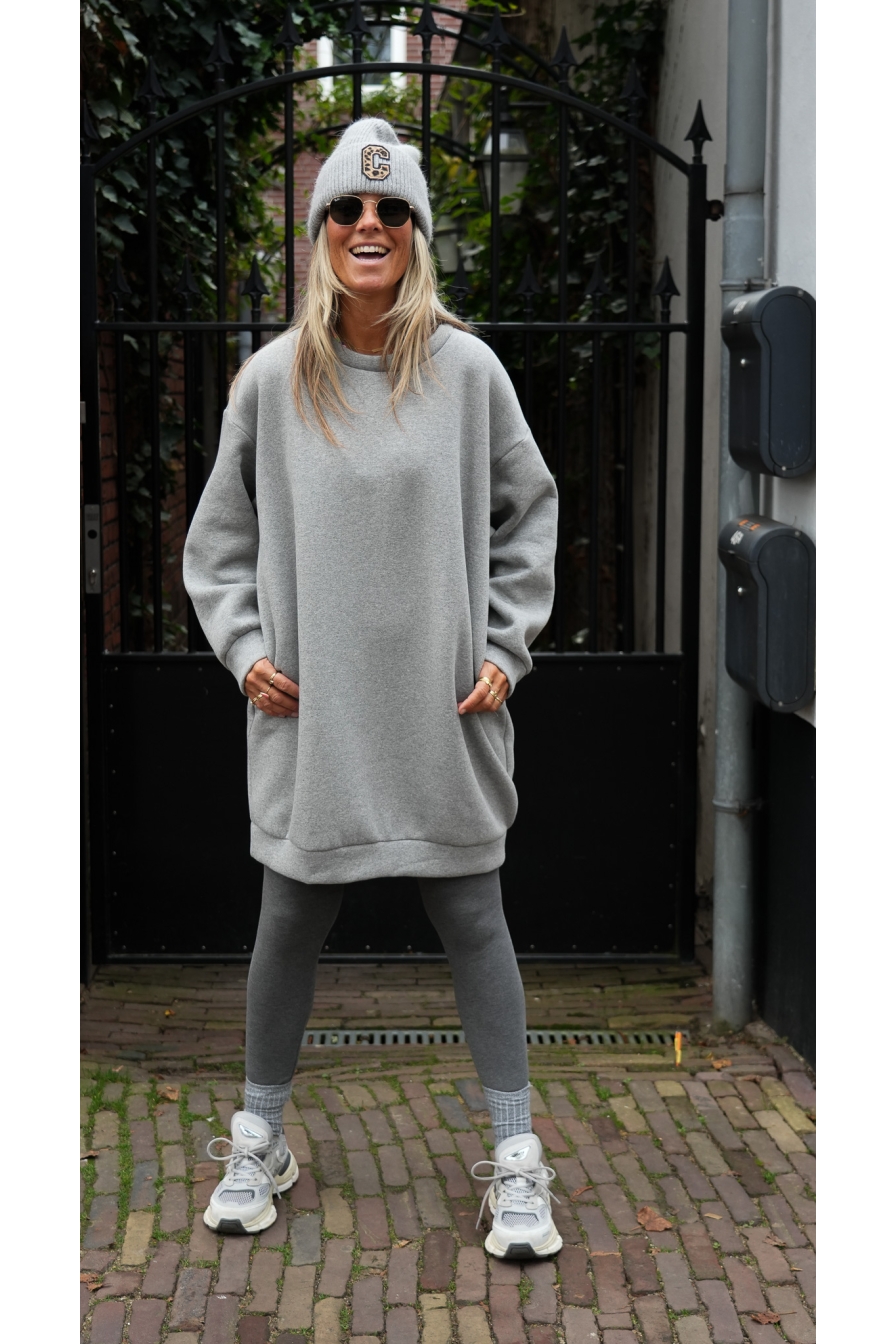 Sweatdress Noury Grijs