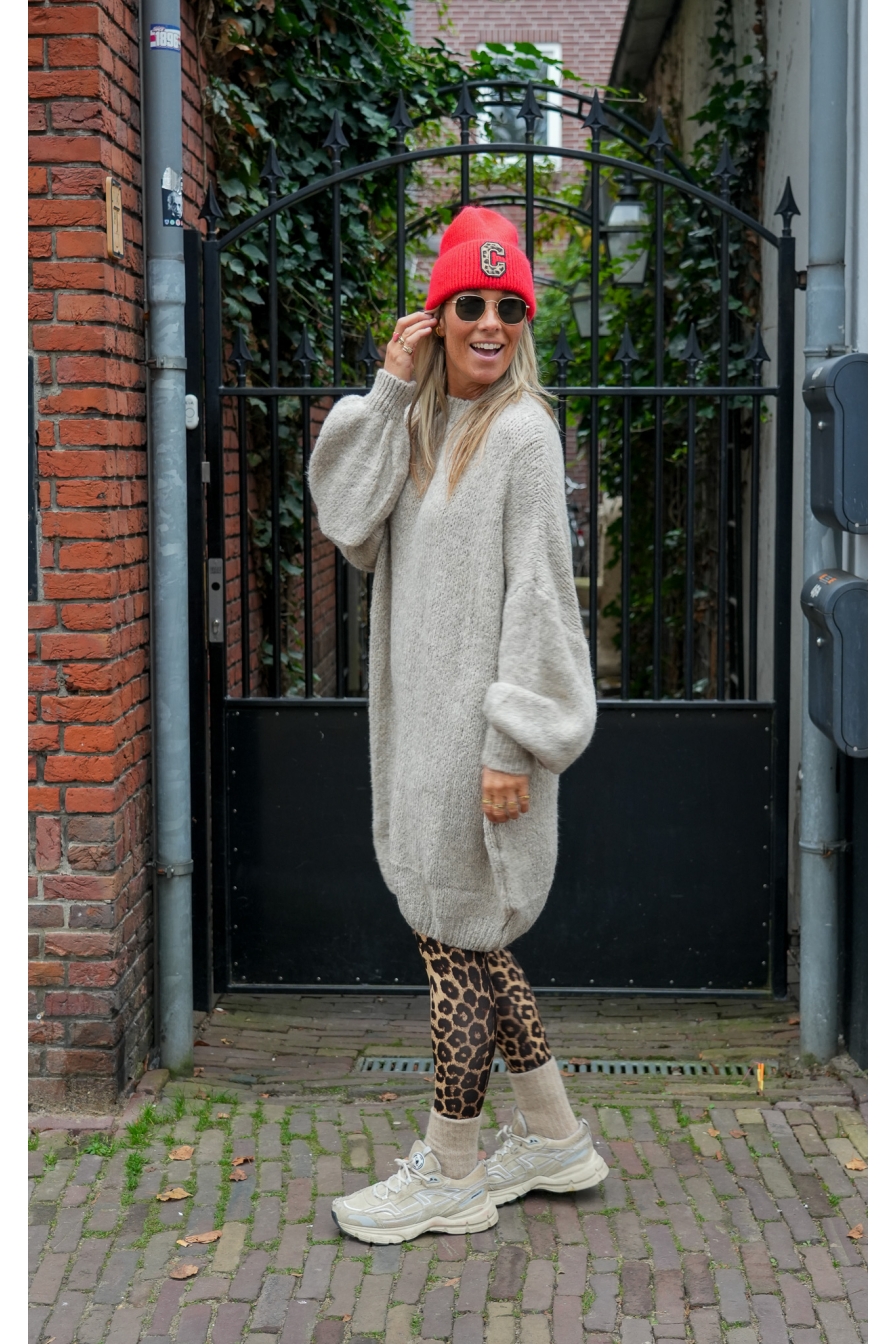 Oversized Trui Tess Beige