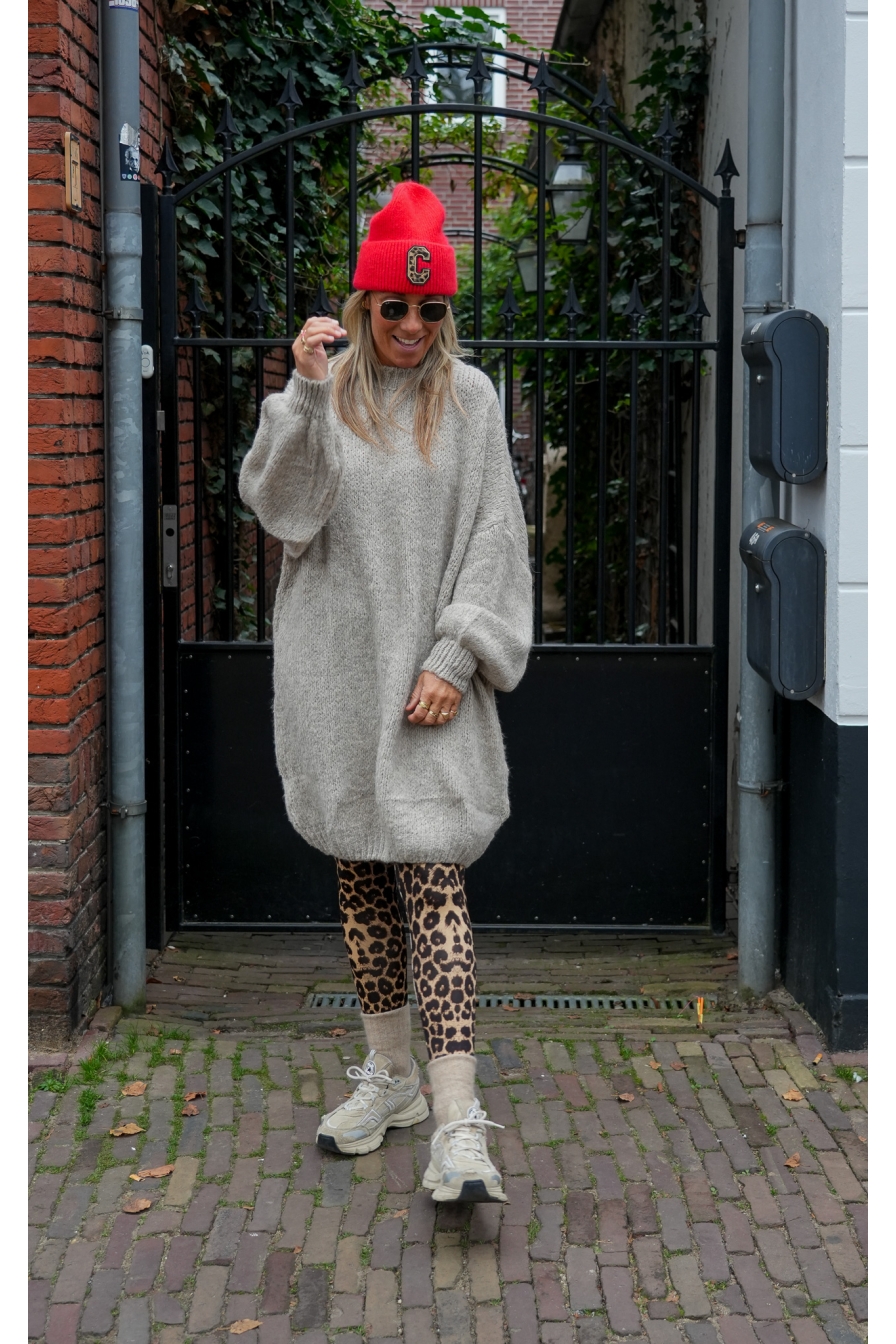 Oversized Trui Tess Beige