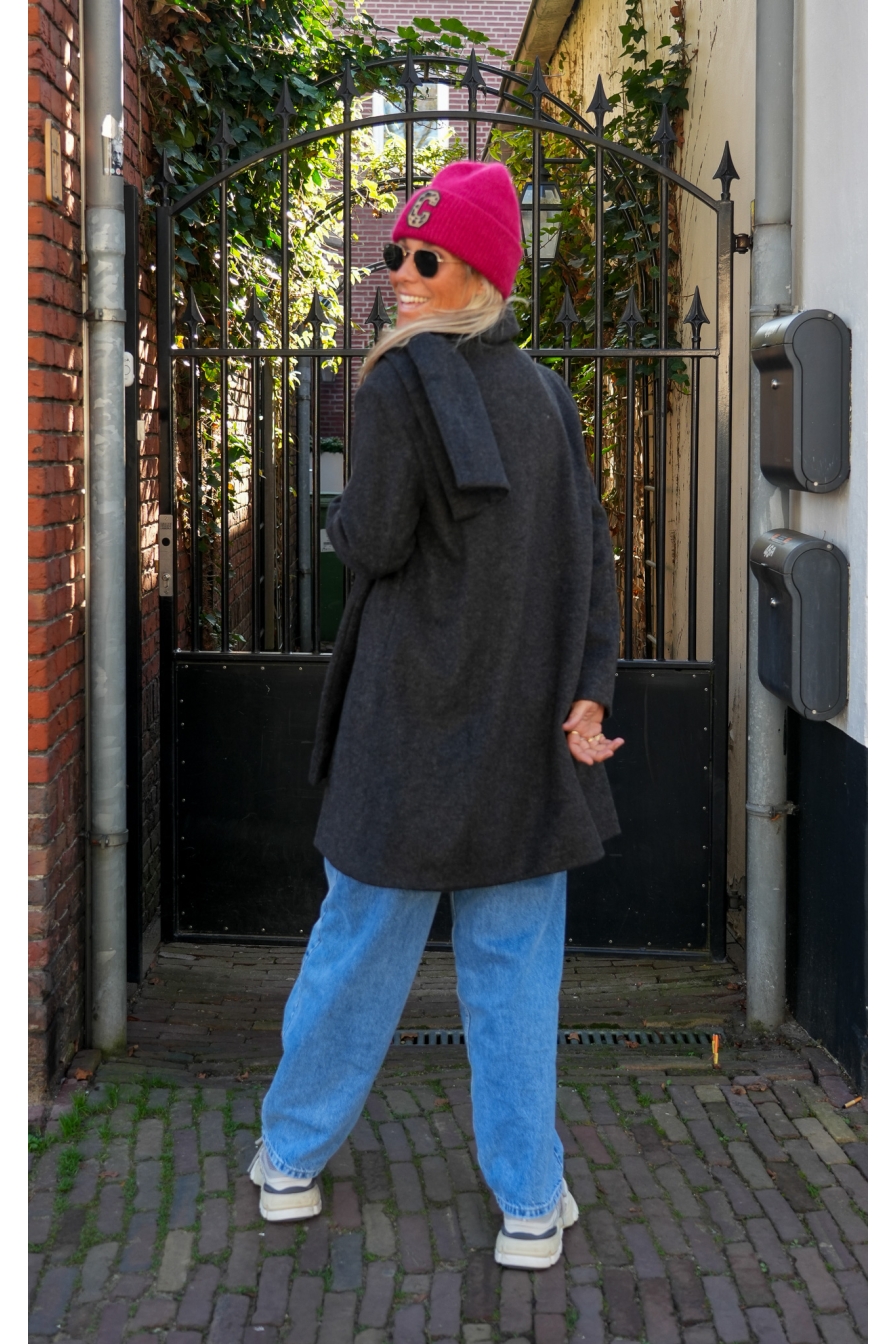 Jas Hinta Donkergrijs