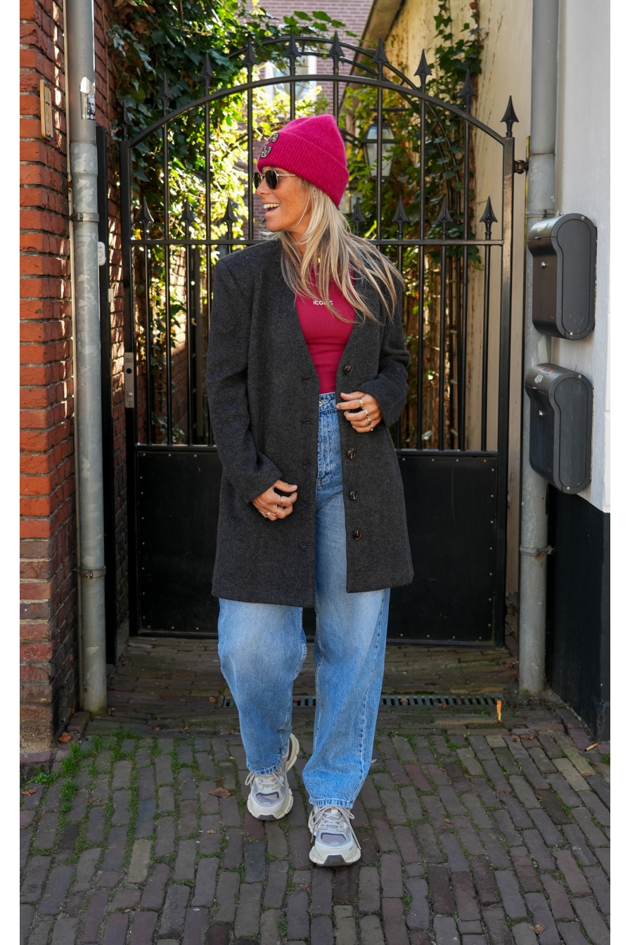 Jas Hinta Donkergrijs