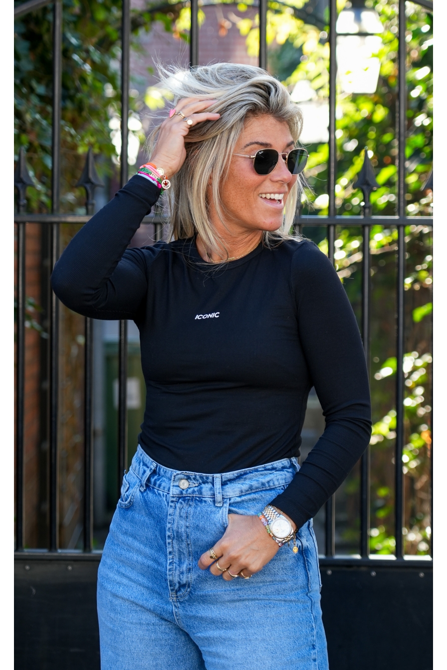 Longsleeve ICONIC Zwart