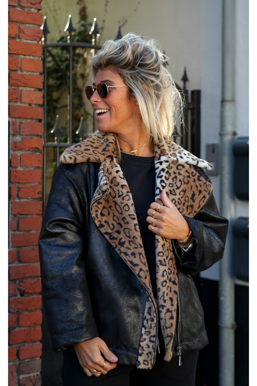 ZIP Black Jack Leopard