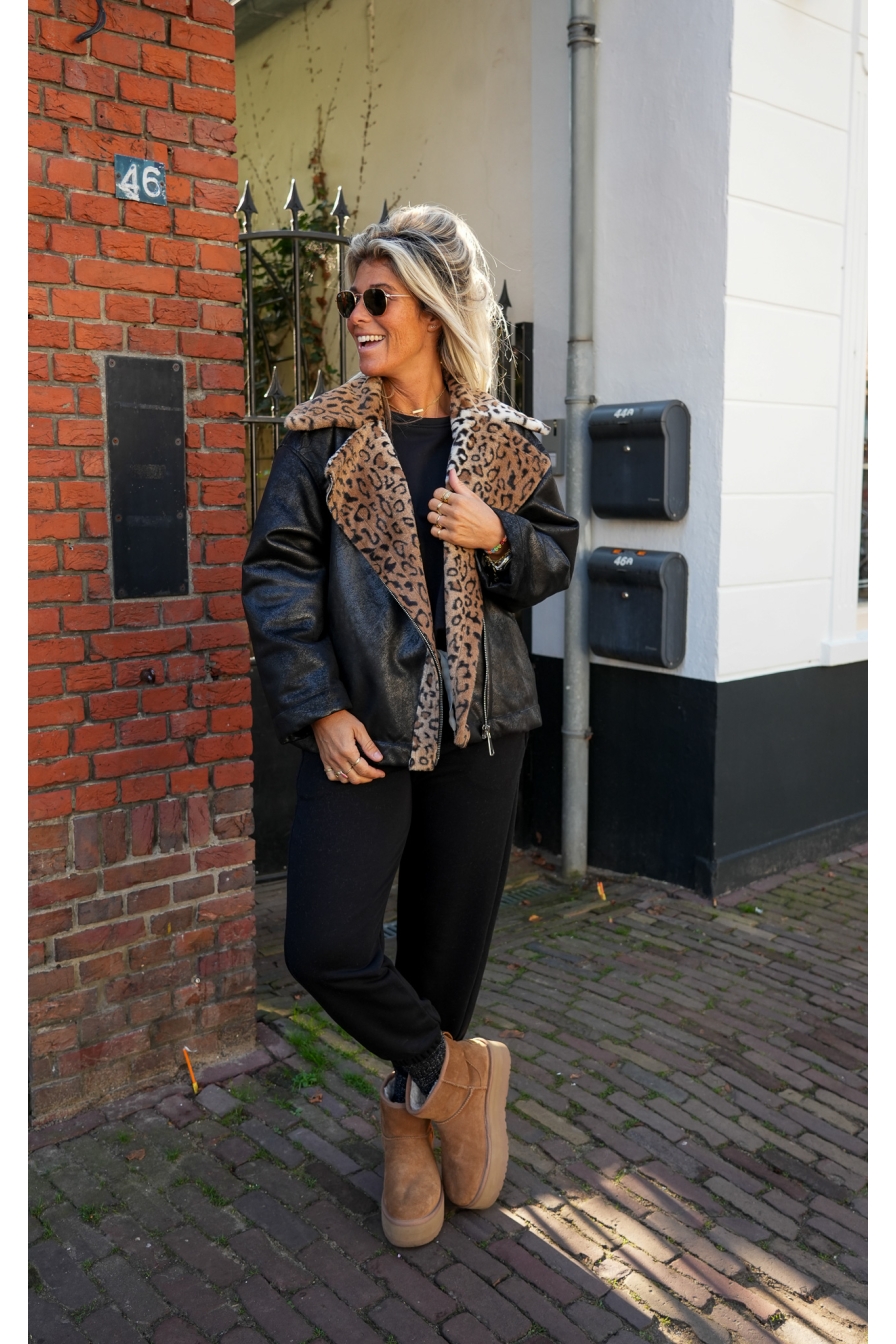 ZIP Black Jack Leopard