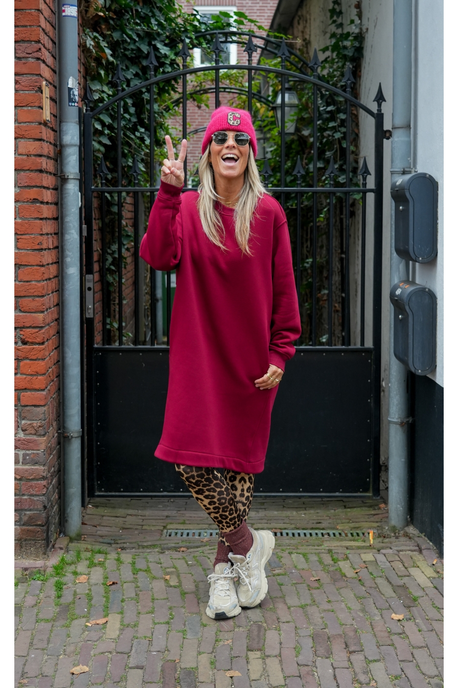 Sweaty Sweatdress Rachel Bordeaux