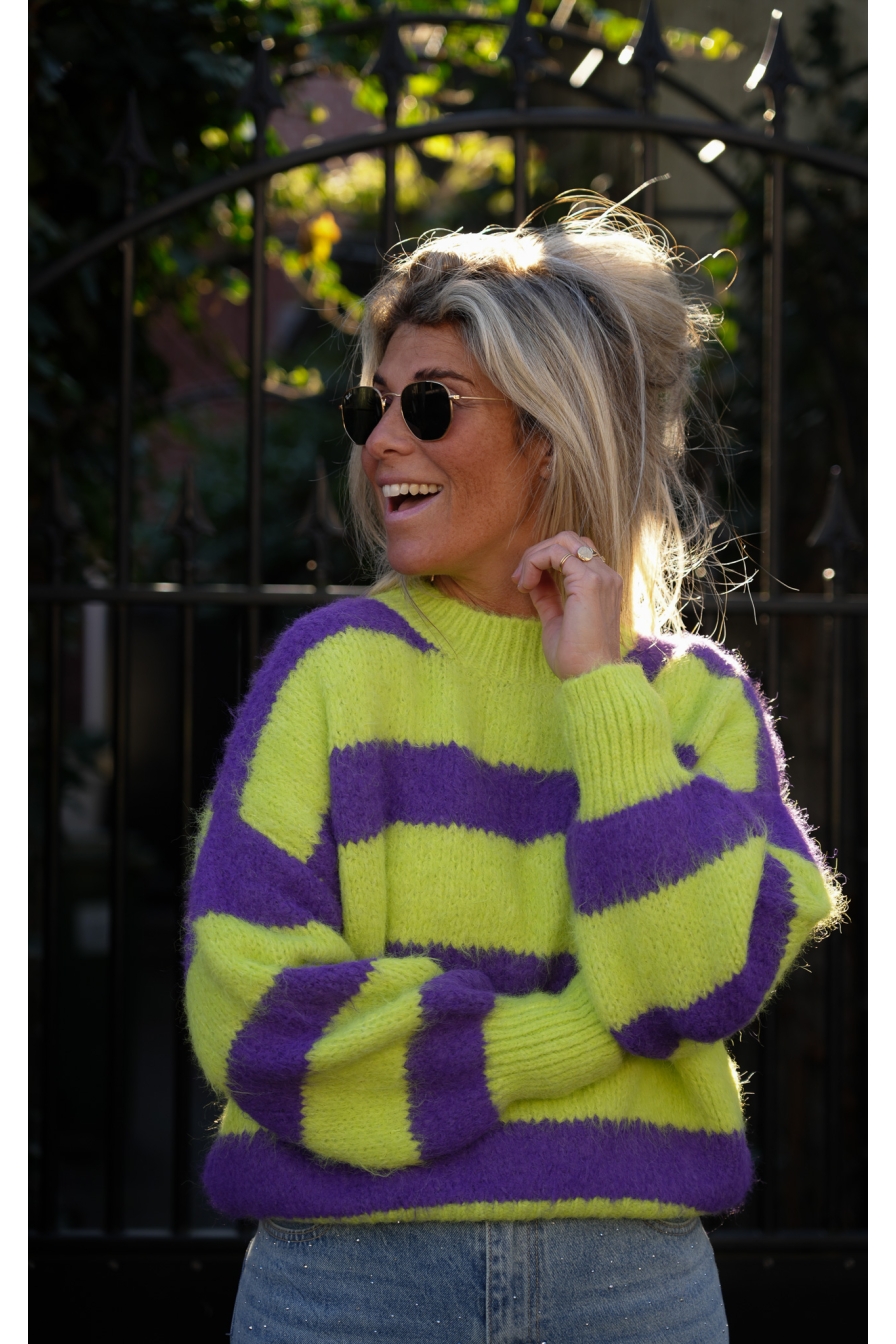 Trui Fez Lime - Paars