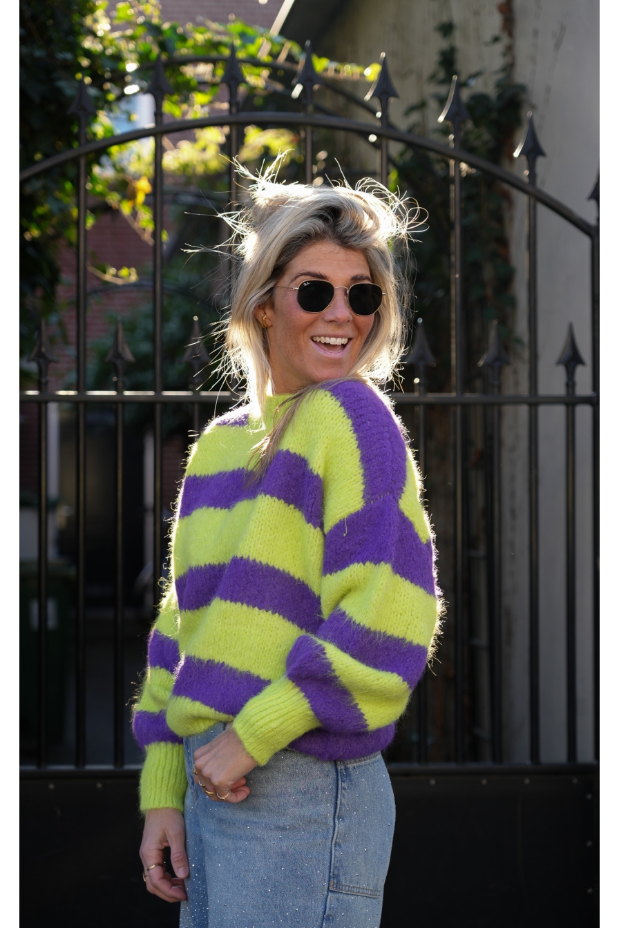 Trui Fez Lime - Paars