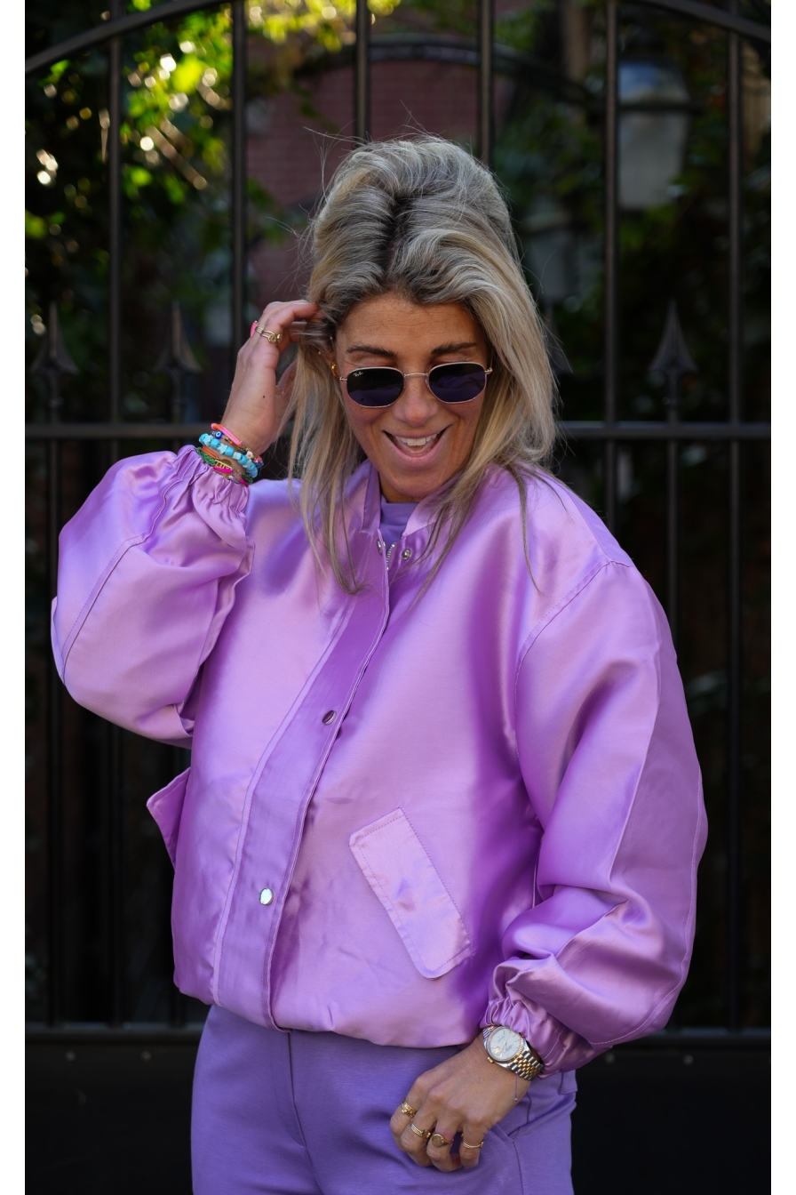 Bomber Metallic Lila