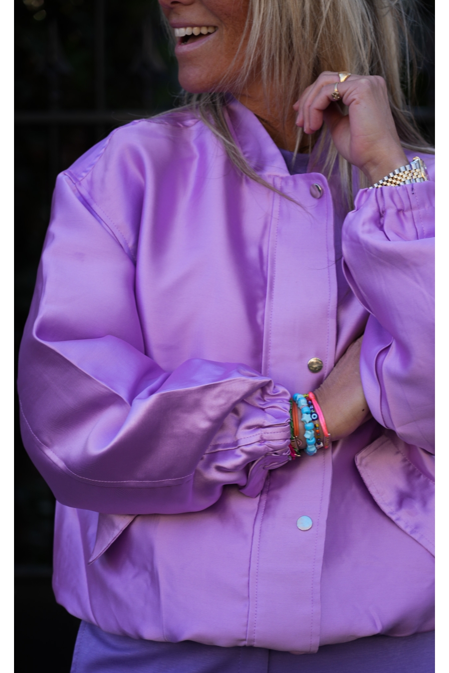 Bomber Metallic Lila