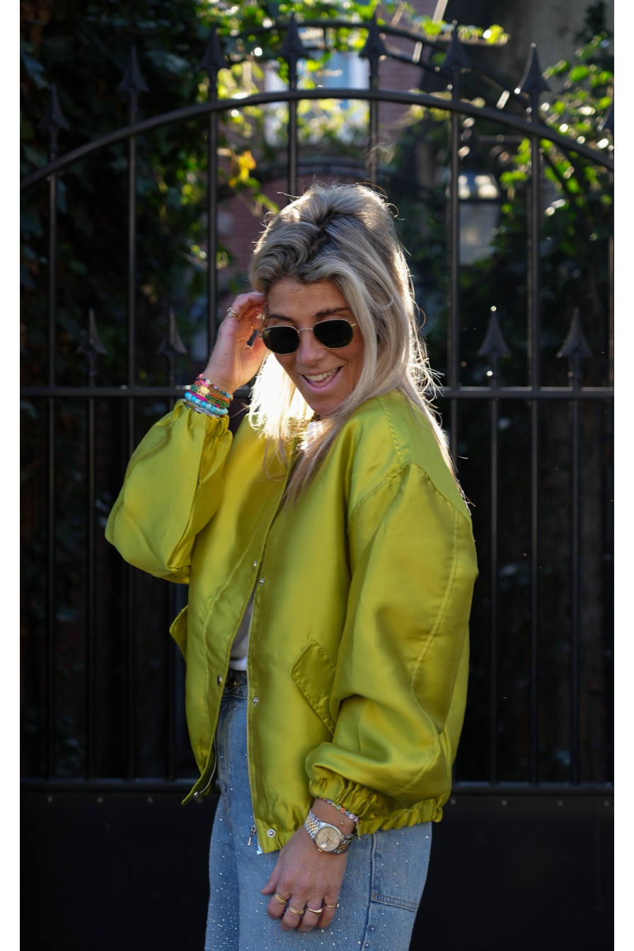 Bomber Metallic Lime