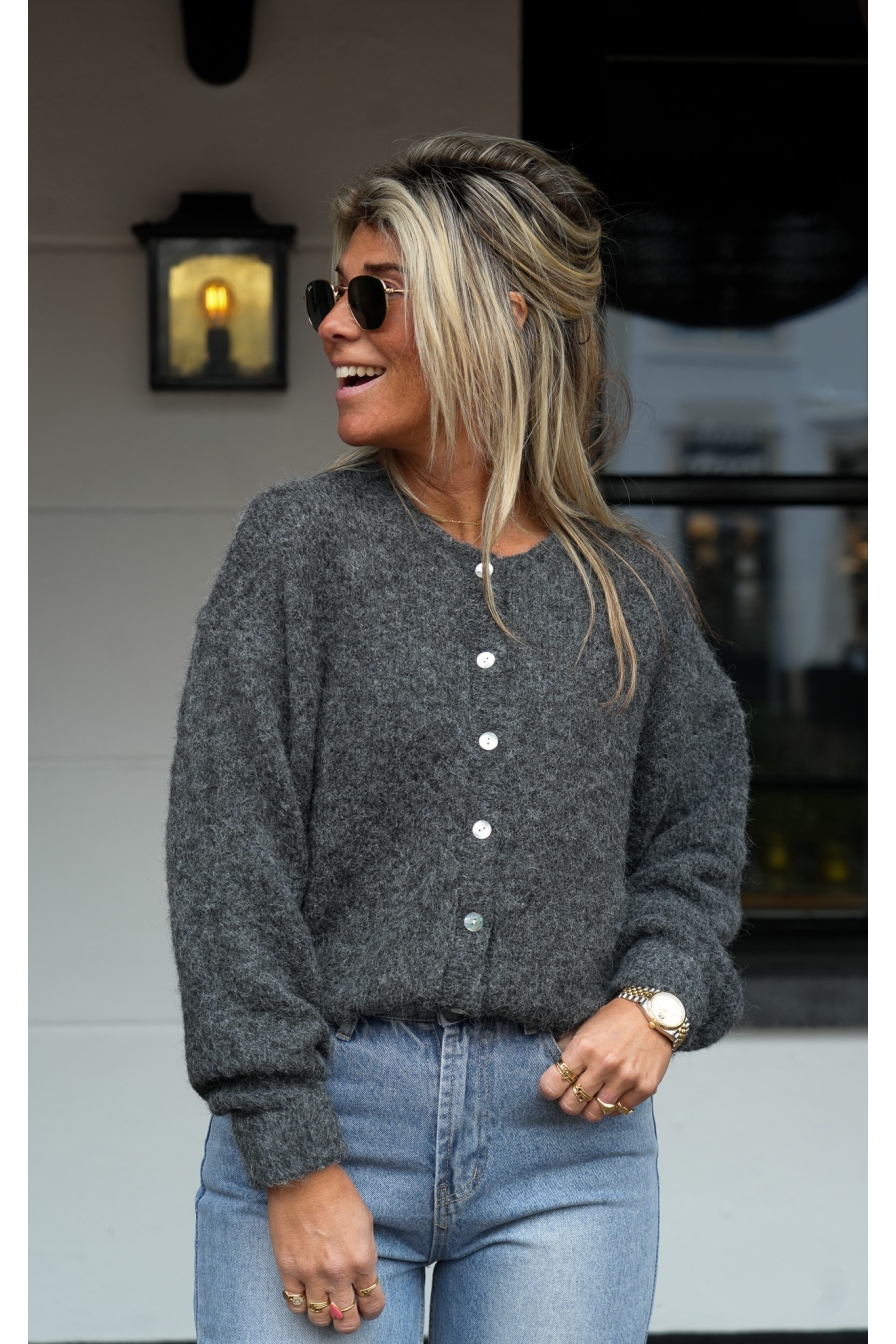 Vest LIANNE Donkergrijs