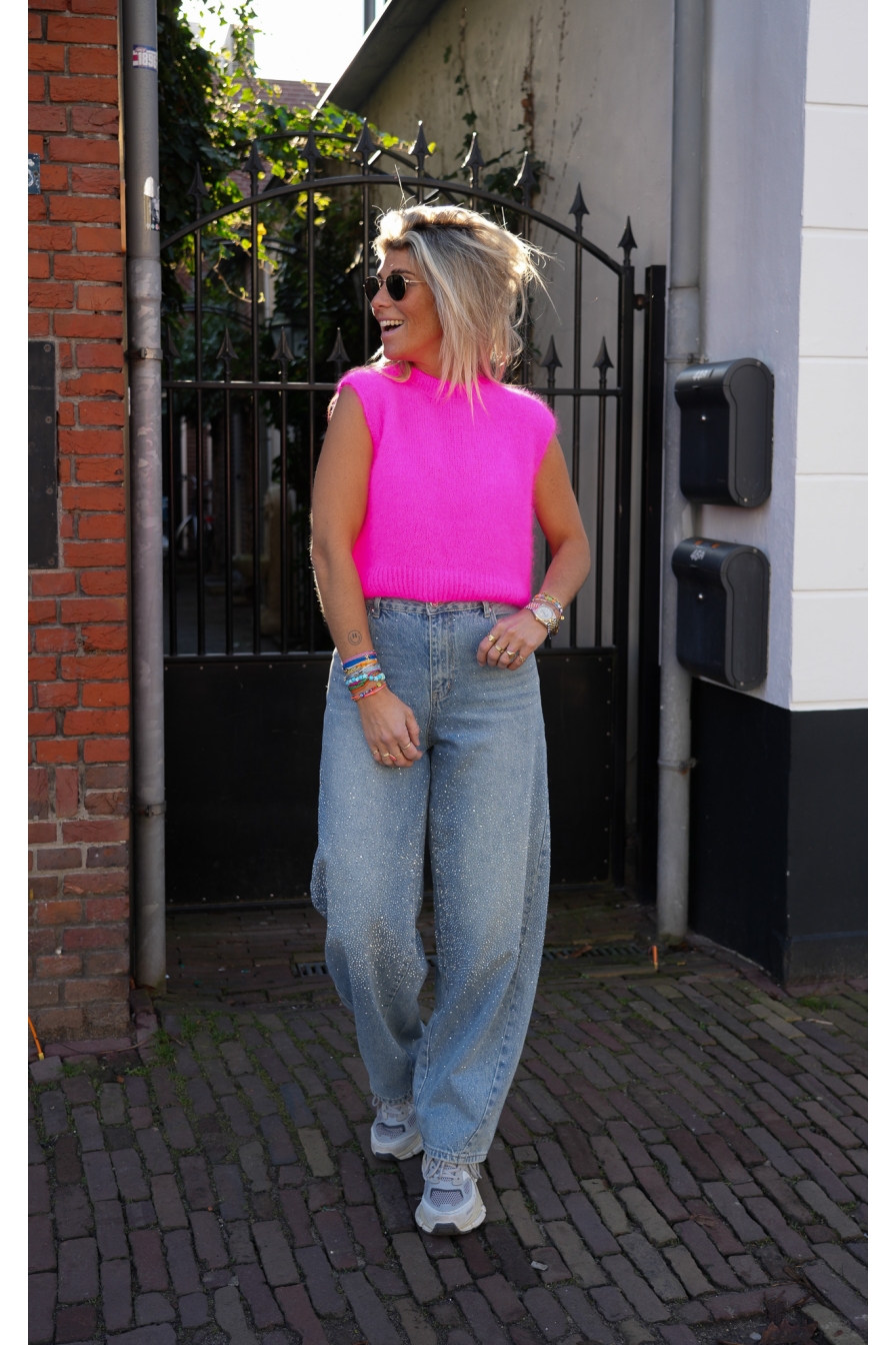 Mohair Spencer Fel Roze